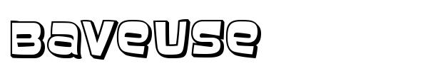 Baveuse font preview